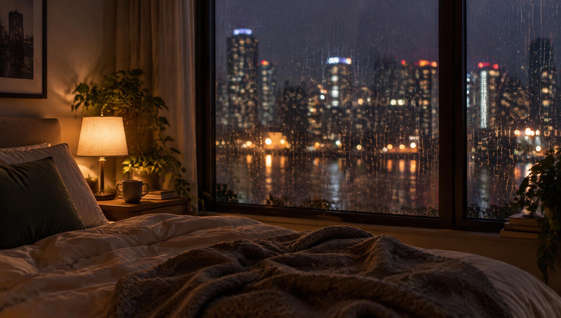 City rain